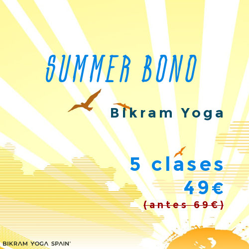 bikram yoga rebajas de verano 5 clases
